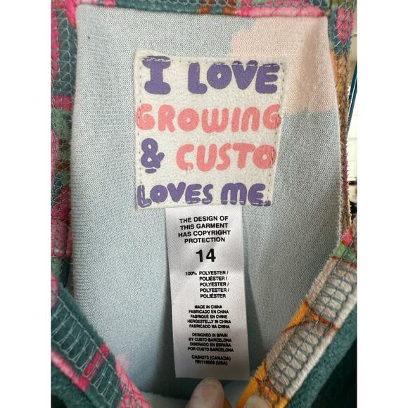 Custo Barcelona Kids Designer RARE Limited Edition Fairy Boho Dress NWT Size 14 - Picture 3 of 8